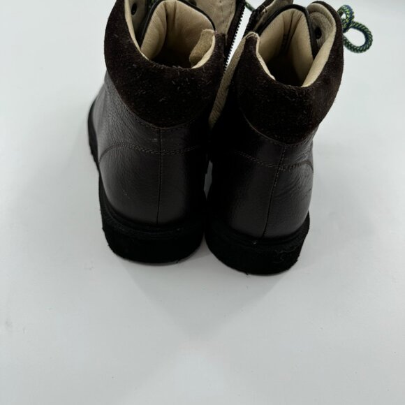 Mini Boden Kids Leather Hiking Boots Size 34 or US 2.5 With Side Zipper - Picture 14 of 15